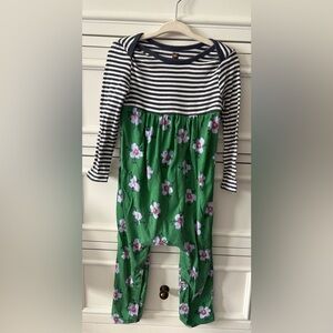 Tea Collection Navy and White Striped one piece outfit 18-24mo